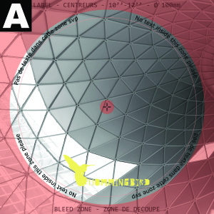 Exemple visuel après découpe Face A