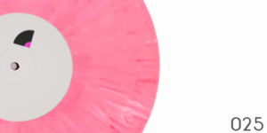 Vinyle marbré blanc-rose