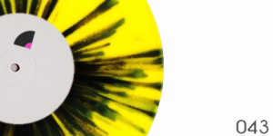 Vinyle éclaté jaune opaque-noir